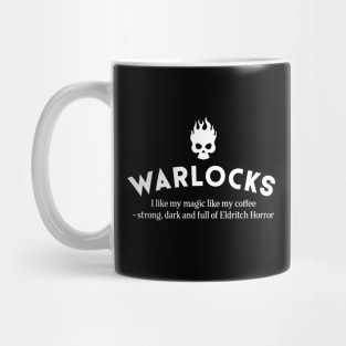 Warlocks I like My Coffee Dark Roleplaying Addict - Tabletop RPG Vault Mug